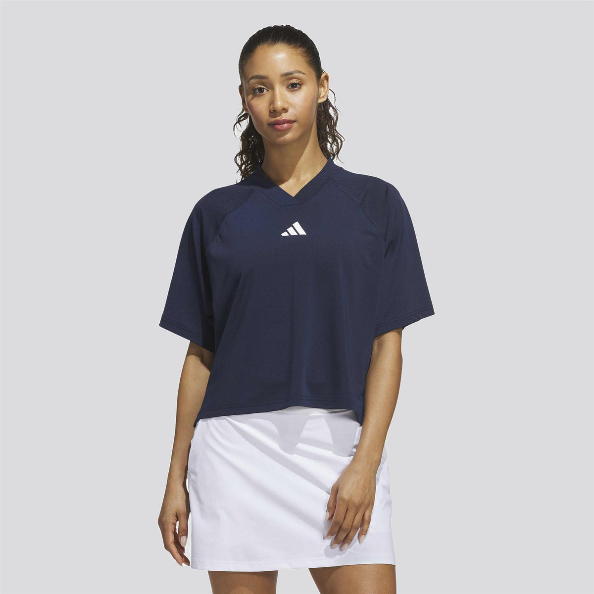 Beyond The Course Climacool Loose V-Neck Top Collegiate Navy