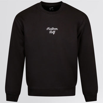Malbon Golf Evergreen GC Crewneck Sweatshirt Black