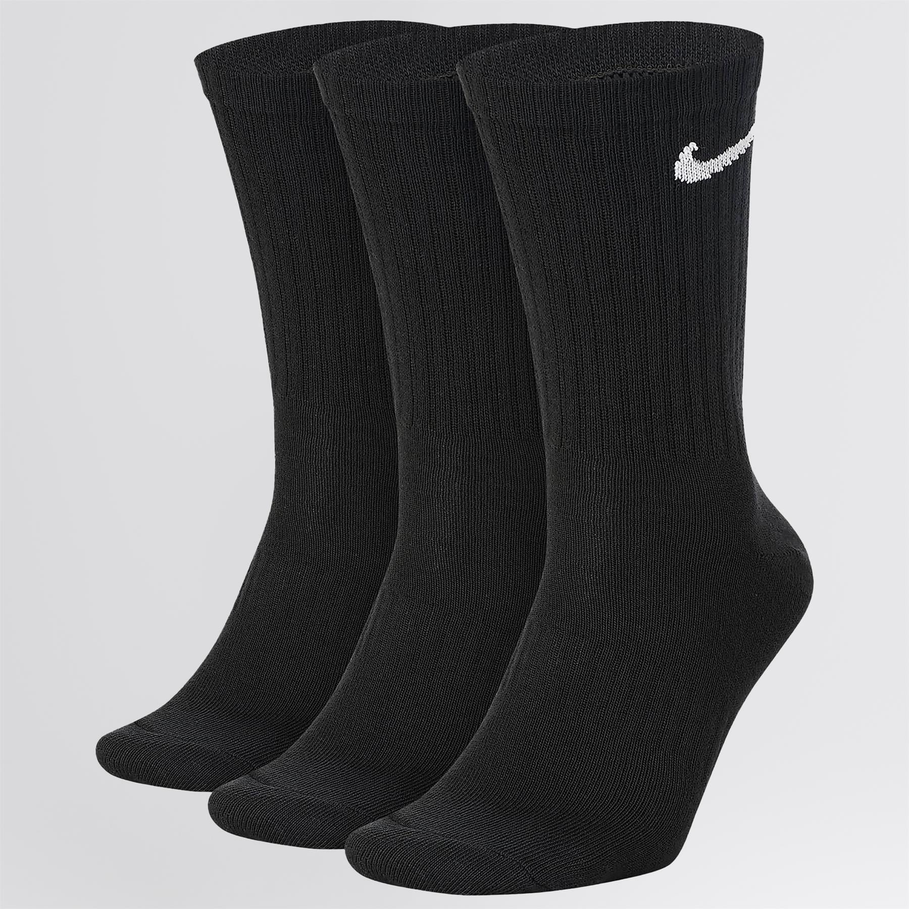 Everyday Lightweight Crew Socke (3 Paar) Schwarz – 2024