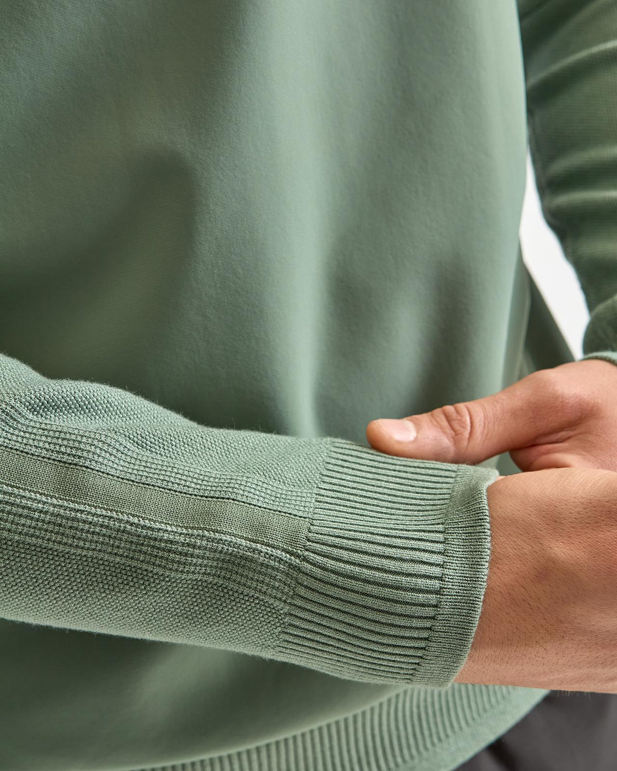 Civic Hybrid Quarter Zip Open Green