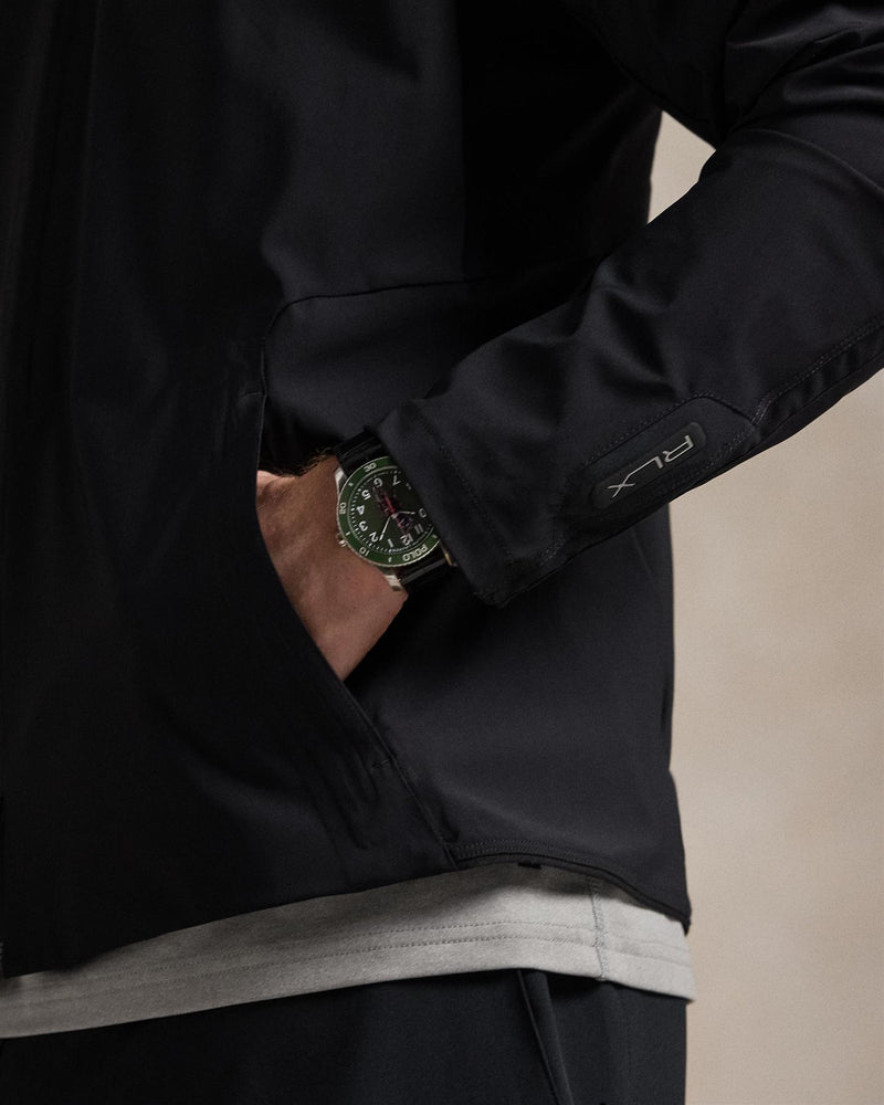 Lightweight Hooded Jacket Polo Black