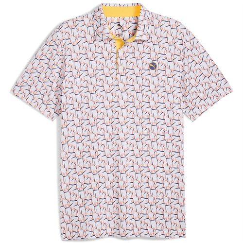 MATTR Paradise Polo White Glow/Sunny Yellow - SS25