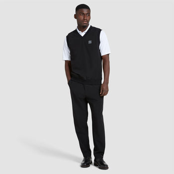 Reversible Legacy V-Neck Gilet Black Check