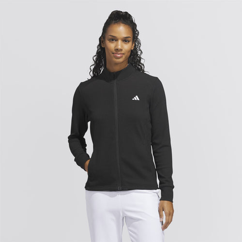 Performance Texture Full Zip Jacket Black