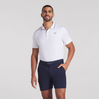 MATTR Elevated Solid Polo White Glow