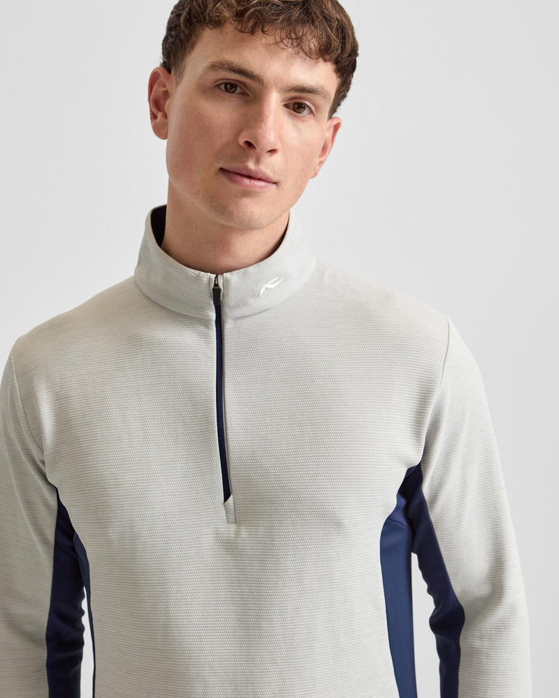 Roman Half Zip Mid Layer Alloy/Atlanta Blue