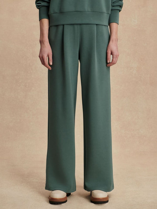 The Extra Wide Leg 29.5 Inch Trousers Dark Forest