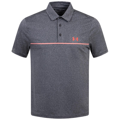 Playoff 3.0 Stripe Polo Black/Red - SS24