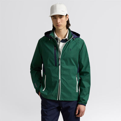 RLX Full Zip Woven Windbreaker Jacket Kelly Green