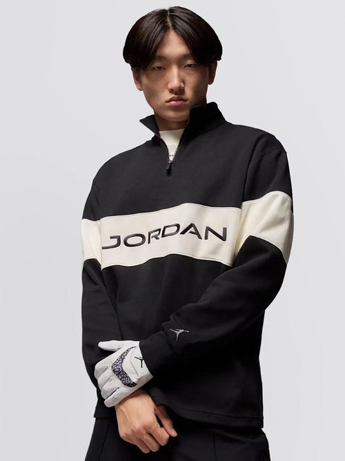 Jordan Dri-FIT Golf Half Zip Mid Layer Black/Sail/Dark Shadow