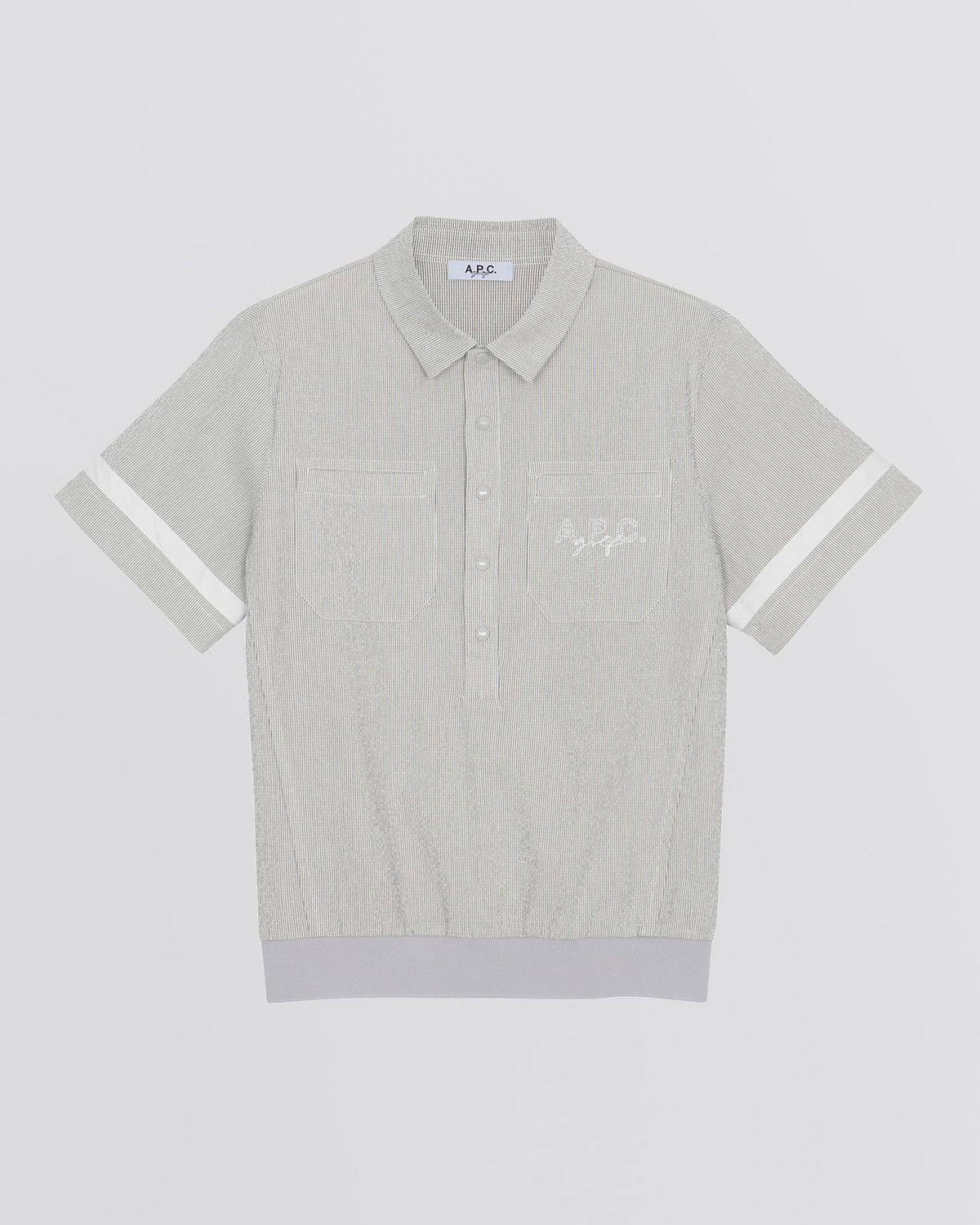 Jean Polo Shirt Co-Ord Grey