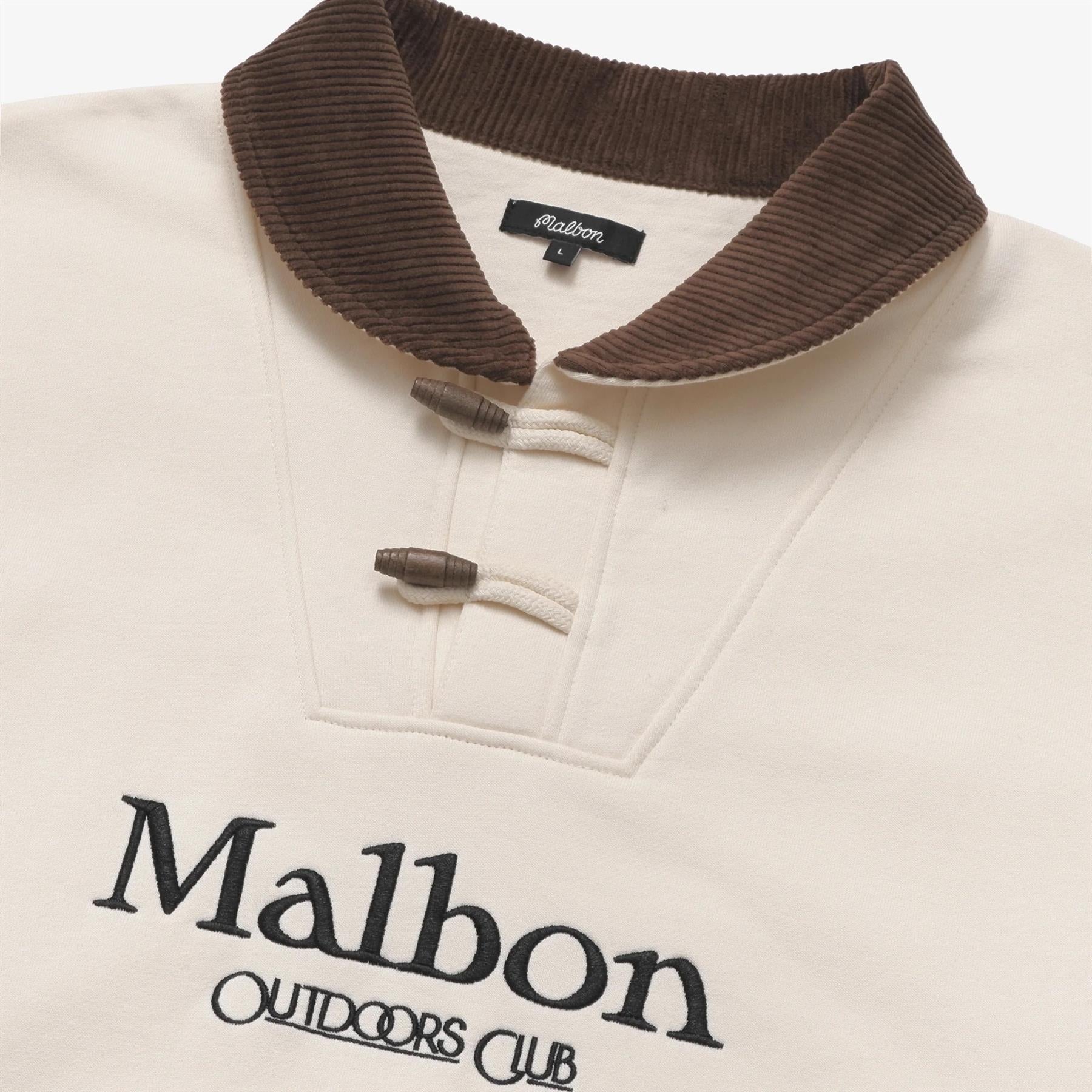 Malbon Golf Flint Shawl トレーナー Ivory Navy 送料込み Malbon Golf Flint Shawl Crewneck Jacket Ivory | TRENDYGOLF UK