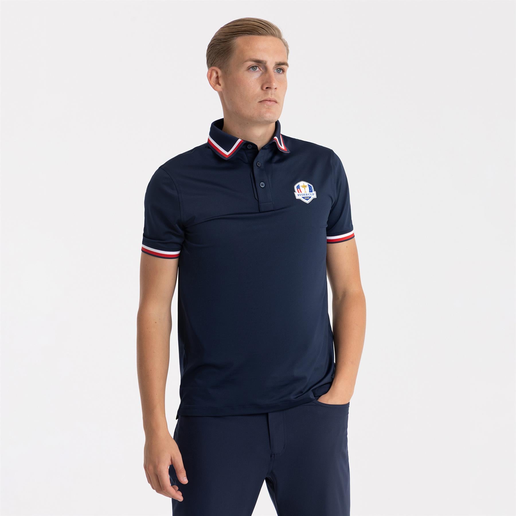 Ryder Cup GTAB Essential Tech Jersey Banded Sleeve Polo Twilight