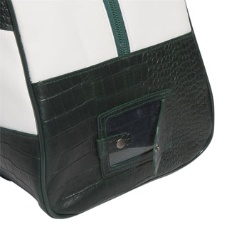 x Bogey Boys Retro-Tasche Weiß/Collegiate Green – SU23 – TRENDYGOLF UK