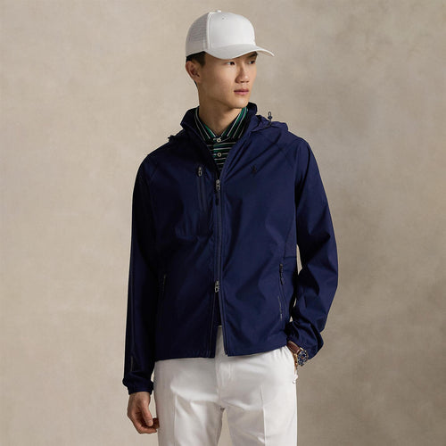 RLX Full Zip Woven Windbreaker Jacket Refined Navy