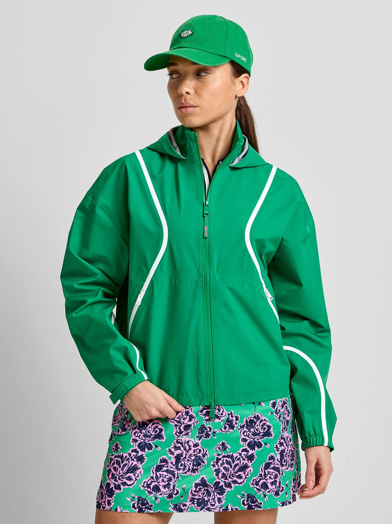 Paneled Waterproof Hooded Jacket