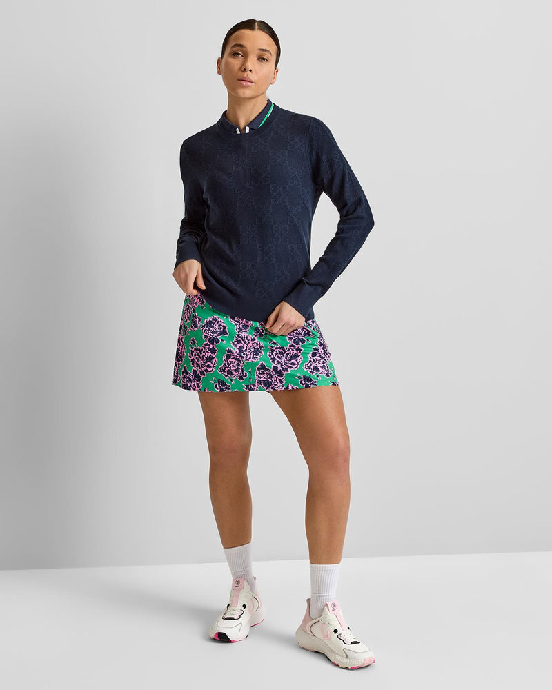 Pointelle G Crewneck Sweater Twilight