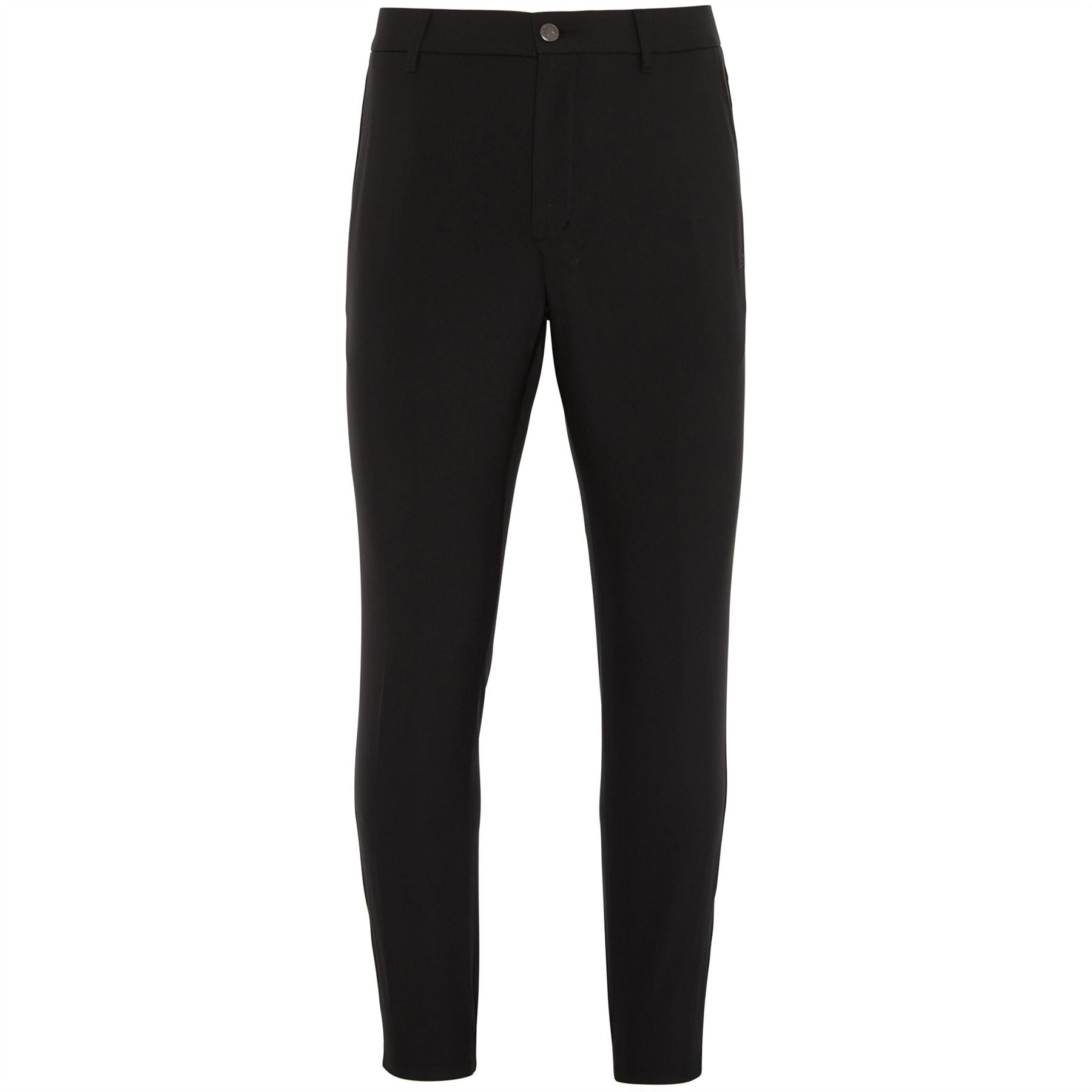 Flat Front Technical Joggers Trousers Caviar Black