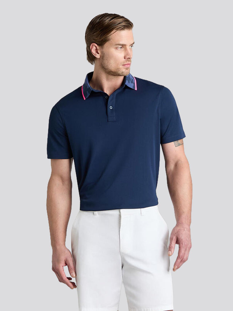 G/FORE x TRENDYGOLF GOLF Camo Collar Performance Pique Polo Twilight