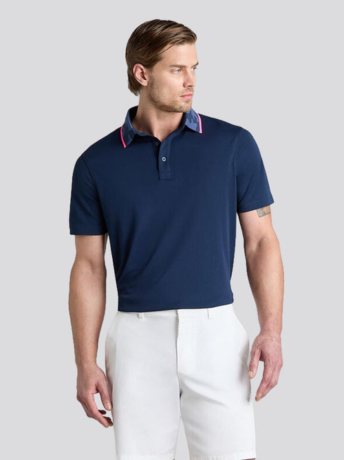 G/FORE x TRENDYGOLF GOLF Camo Collar Performance Pique Polo Twilight