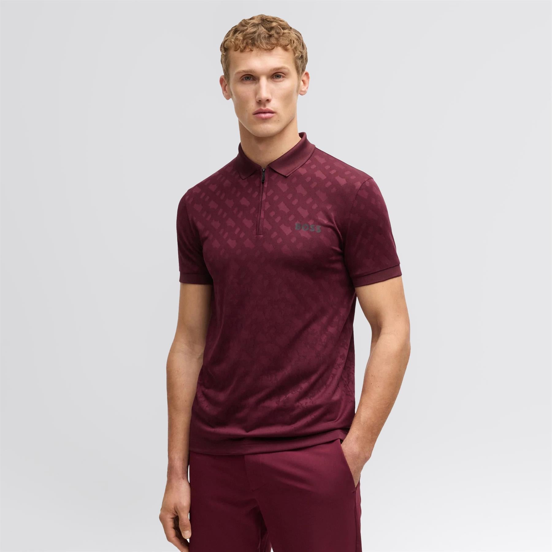 Philix TOC Jacquard Polo Medium Red