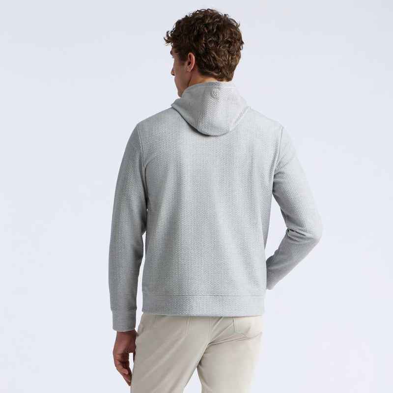 Pebble Quilted Hoodie Nimbus Melange