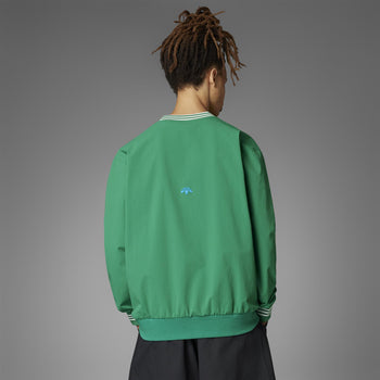 adidas Rolling Links Skate Crew Neck Sweatshirt Green | TRENDYGOLF UK