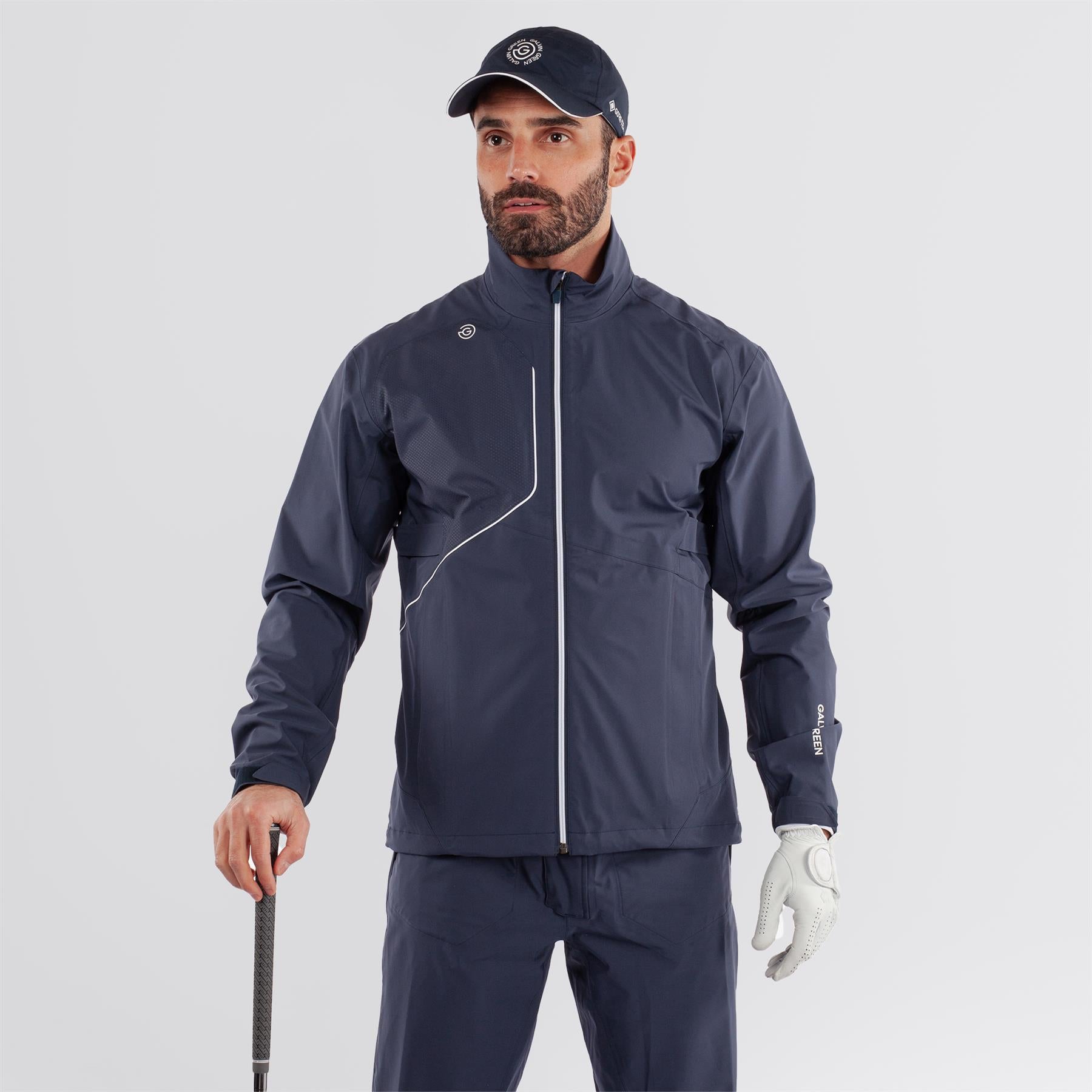 Ames PERTEX Waterproof Jacket Navy/White