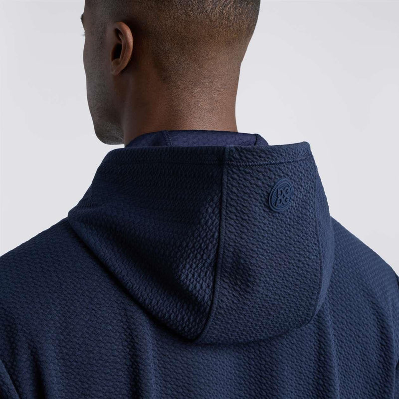 Pebble Quilted Hoodie Twilight