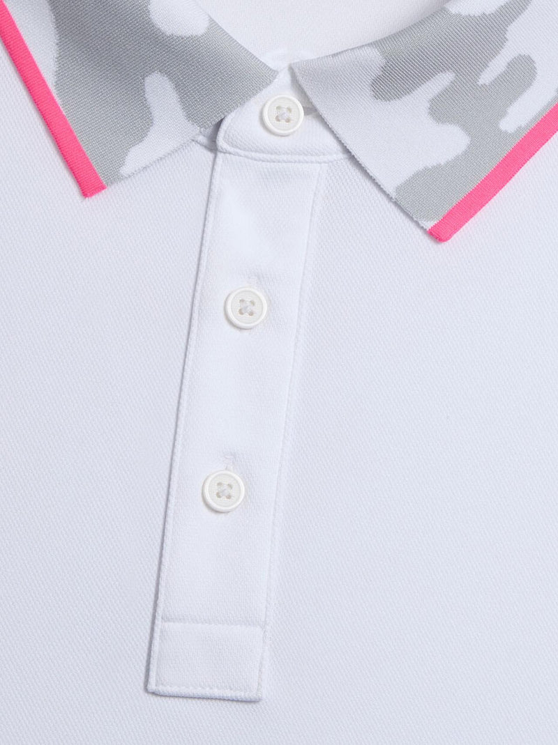 G/FORE x TRENDYGOLF GOLF Camo Collar Performance Pique Polo Snow