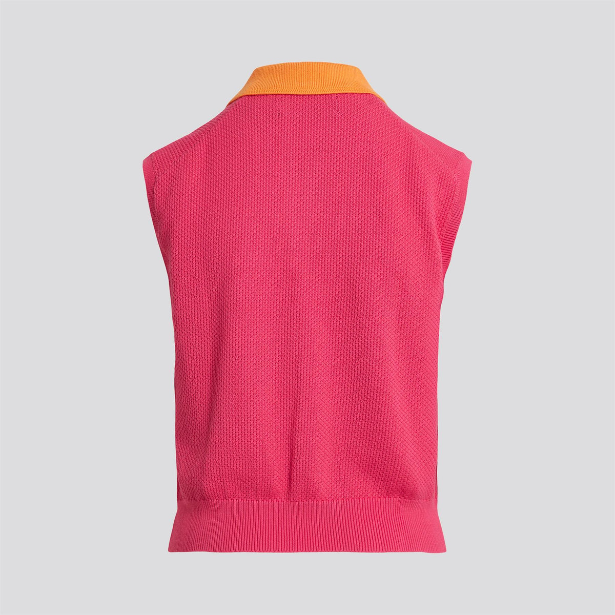 RLX Cotton Blend SL Pullover Sweater Hot Pink/Key West Orange