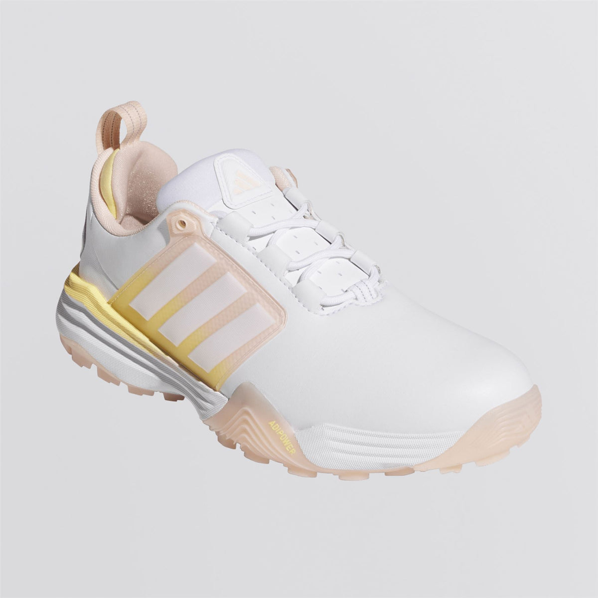 ADIPOWER '26 Spikeless Golf Shoes Footwear White/Blush Pink/Ice Tangerine