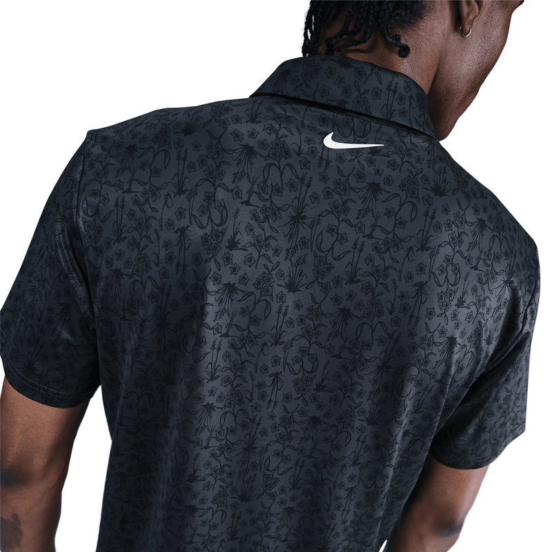 Dri-FIT Tour POA Printed Polo Anthracite/White