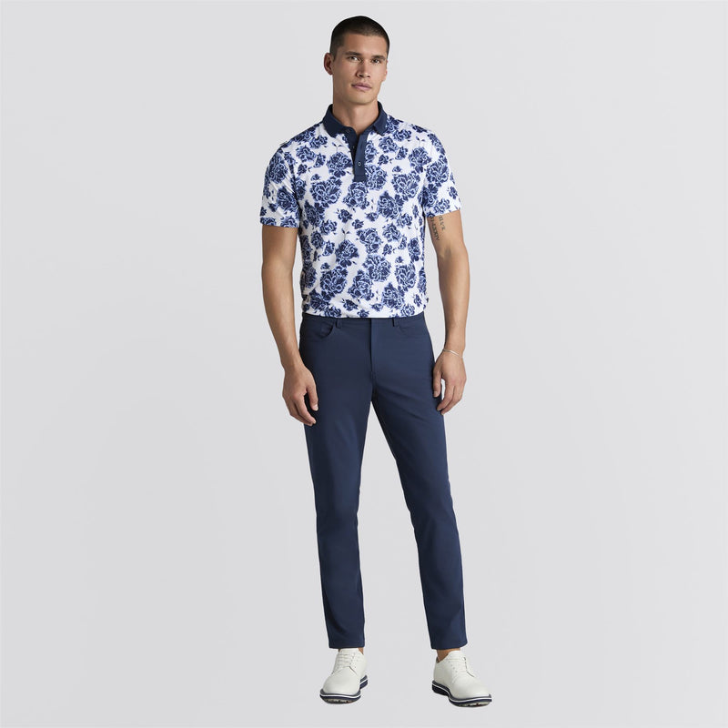 Floral Print Tech Jersey Polo