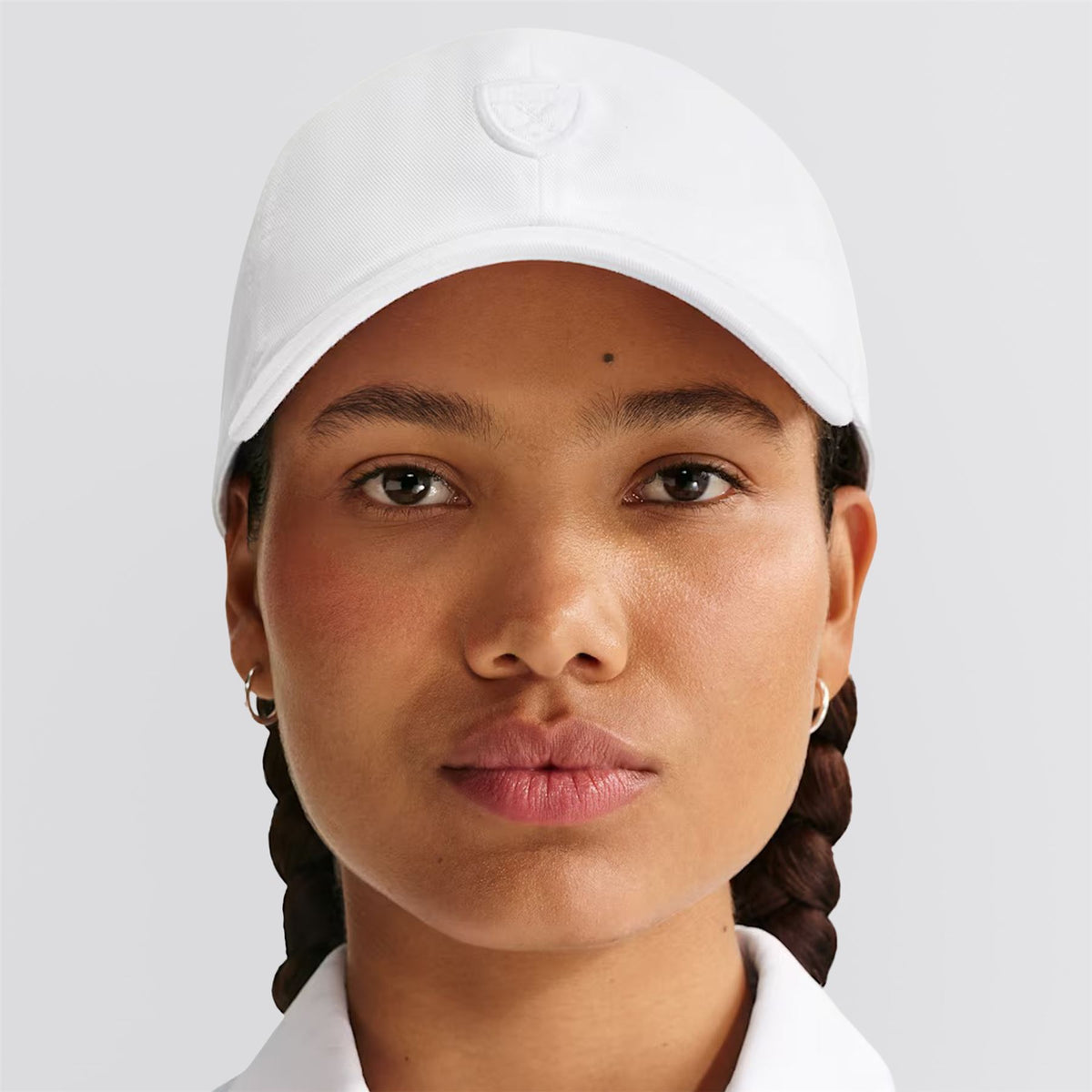 Club Curved Bill Golf Cap White