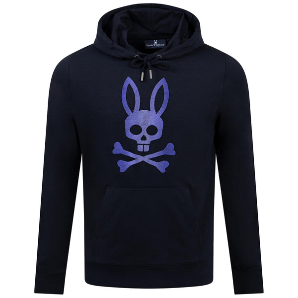 Psycho Bunny Norwood Micro French Terry Hoodie Navy | TRENDYGOLF.COM