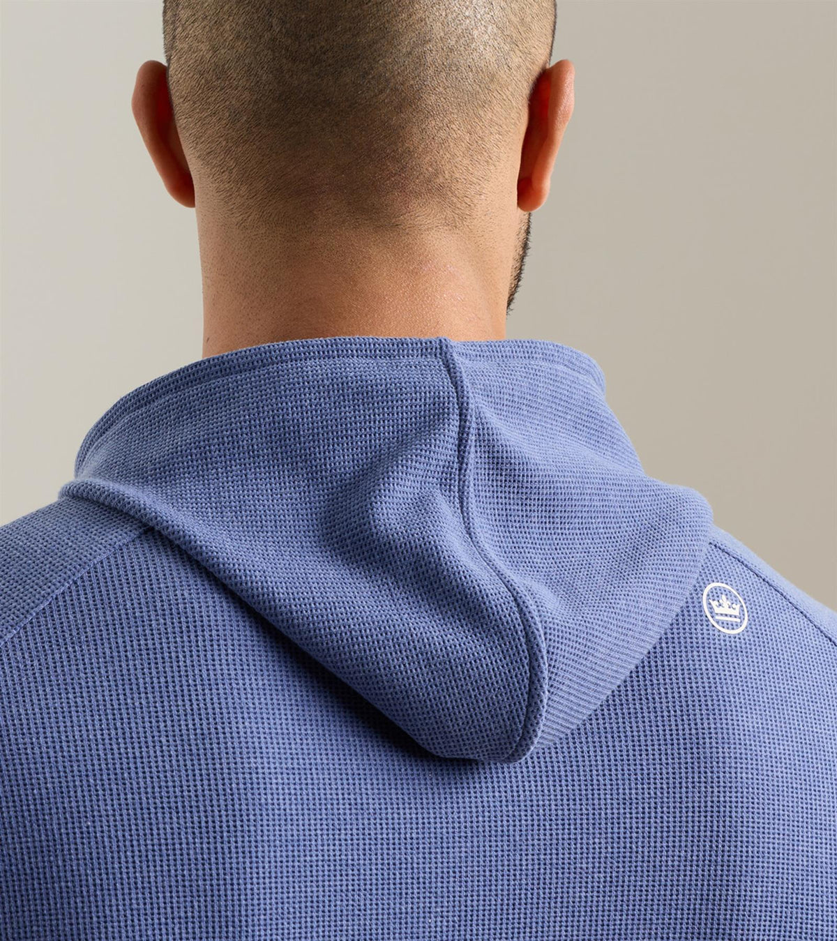 Pine Waffle Performance Hoodie Bali Blue