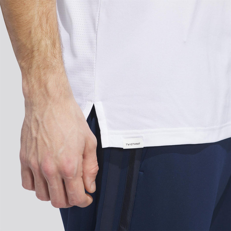 adidas Beyond The Course Vent Twistknit Polo Shirt - fabric texture close-up