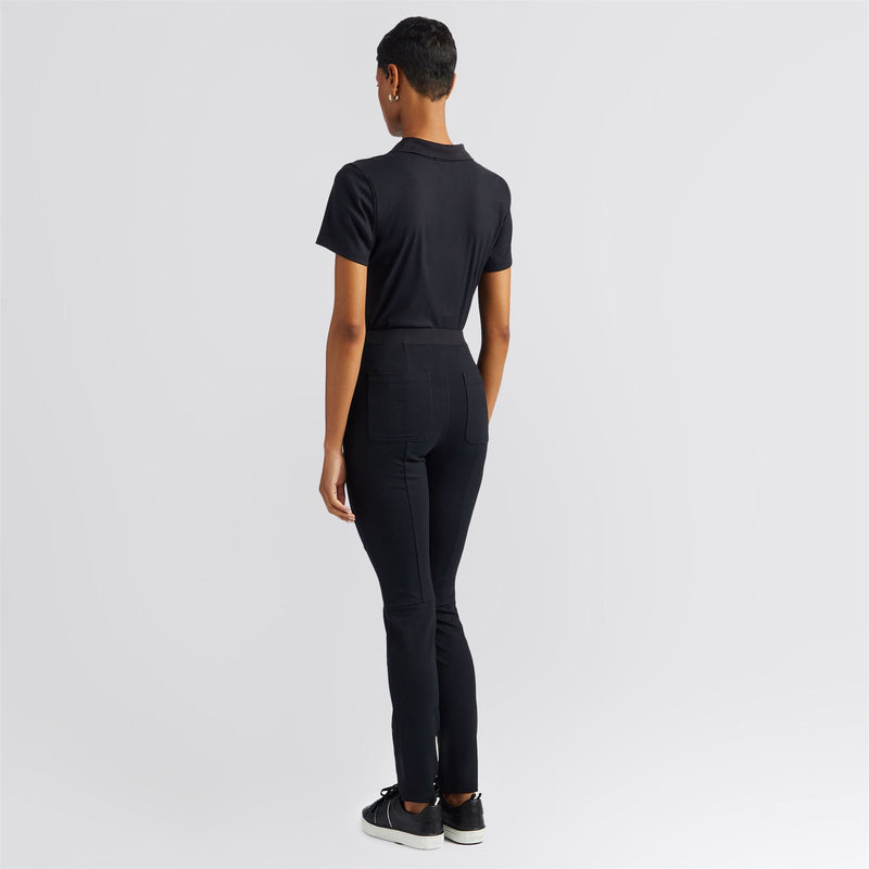 Ribbed Tech Nylon Polo Onyx