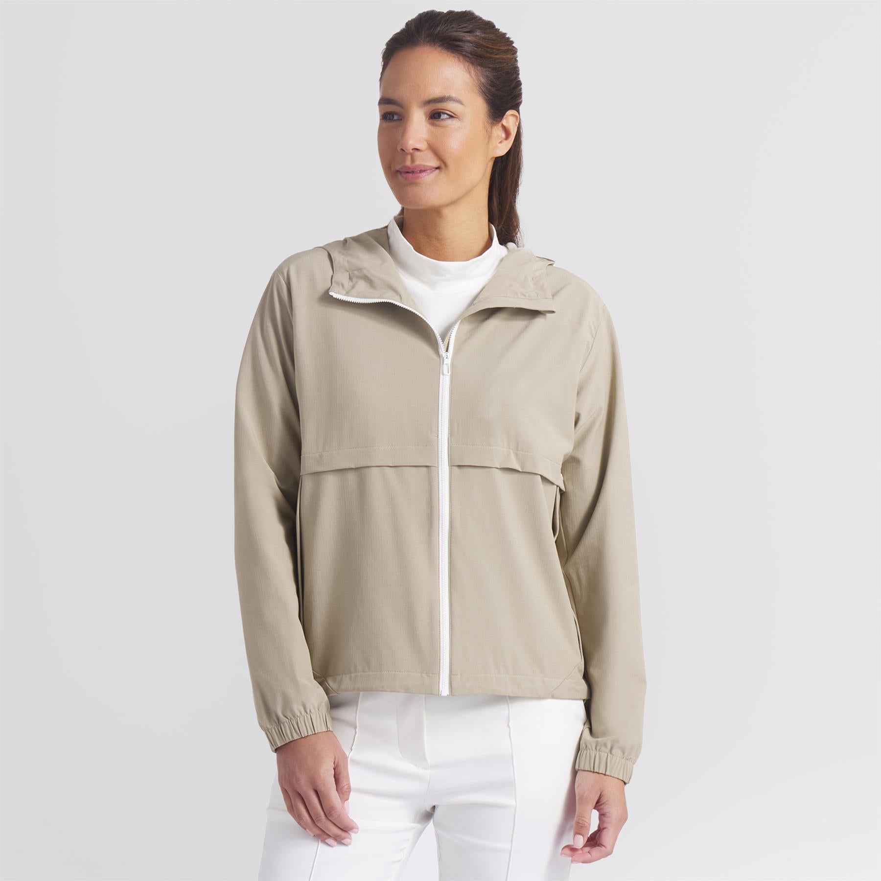 Ripguard Full Zip Jacket Ice Coffee/Warm White