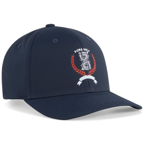 Queen City Golf Hat Deep Navy/Red Fire