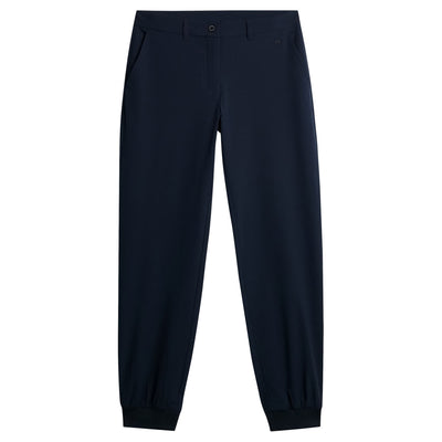 Womens Elena Double Weave Stretch Jogger Trousers JL Navy - SS24