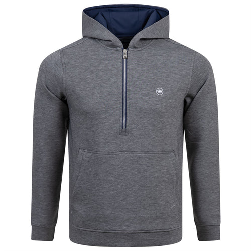 Winsome Tailored Fit Half Zip Hoodie Iron Grey - SS24