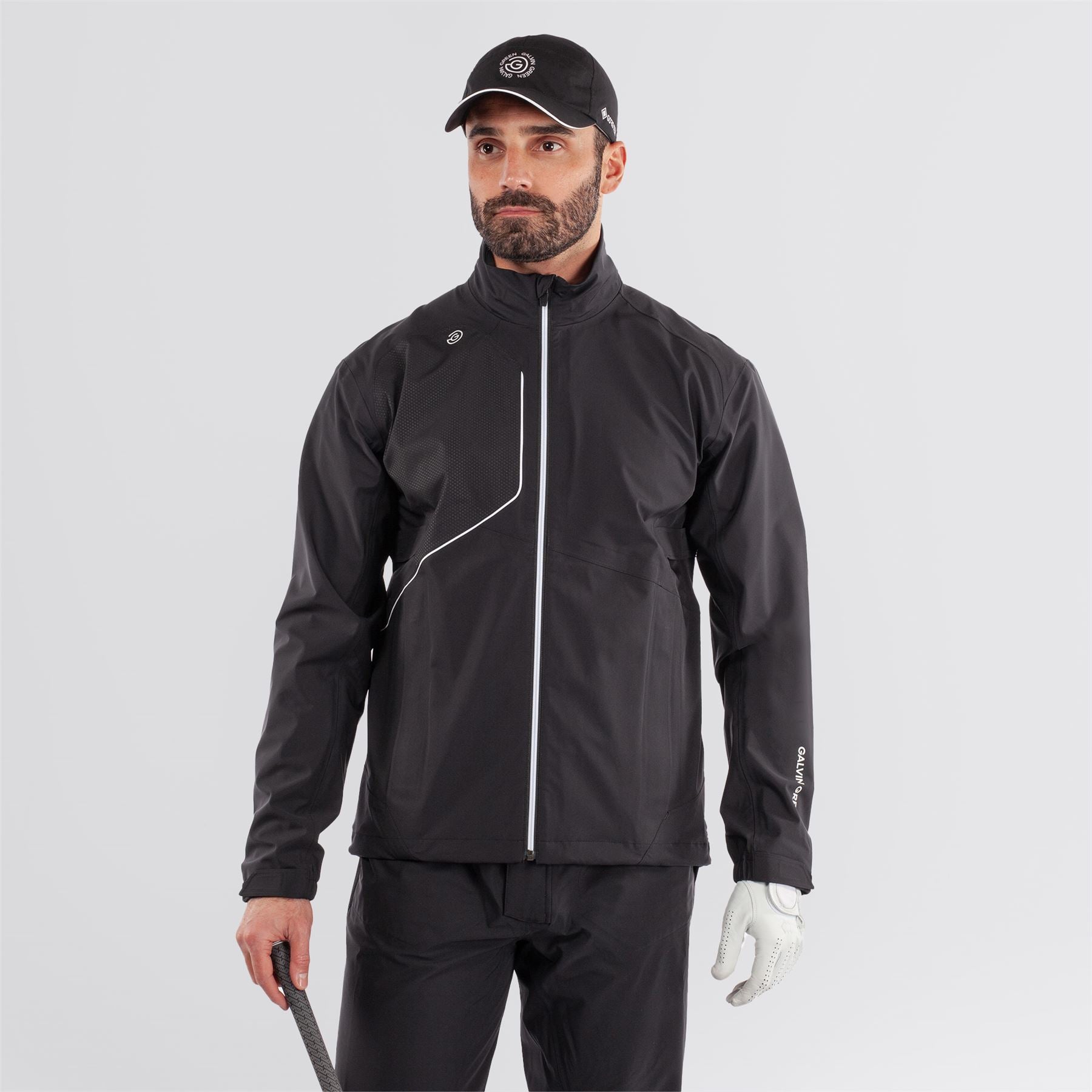 Ames PERTEX Waterproof Jacket Black/White