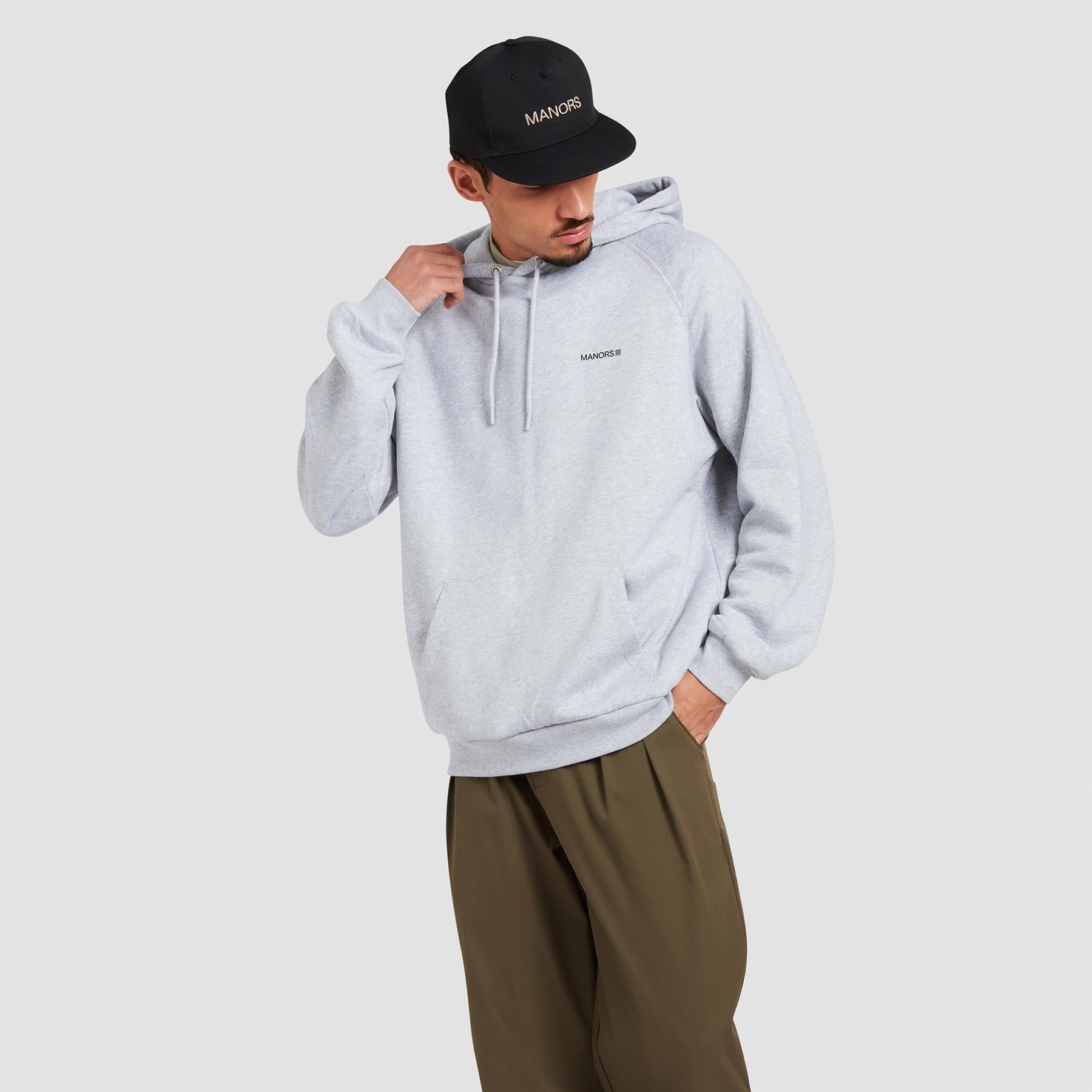 Organic Logo Hoodie Grey