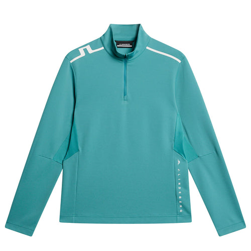 Leon Quarter Zip Mid Layer Teal - PS25