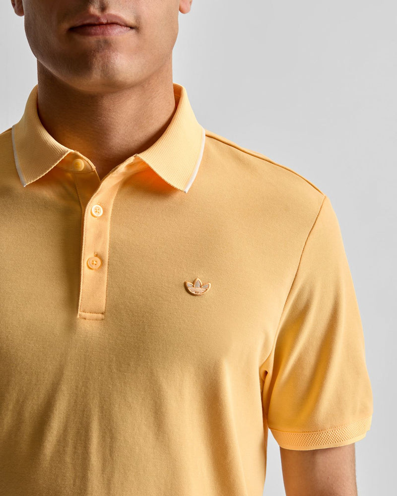 Originals Twistknit Trefoil Polo Ice Tangerine