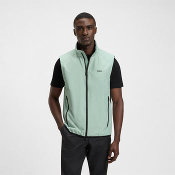 Putt Full Zip Gilet Open Green