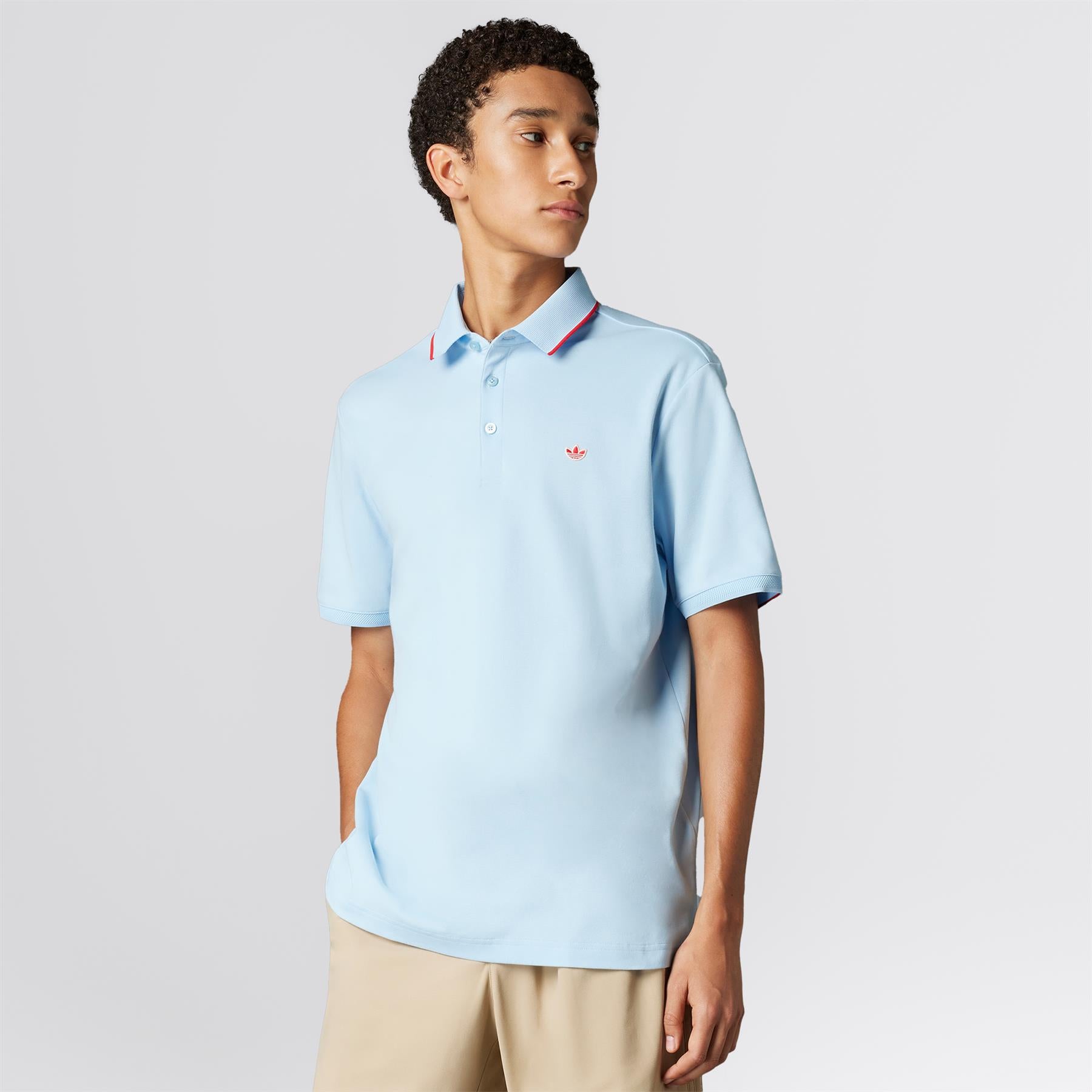 Twistknit Trefoil Polo Clear Sky