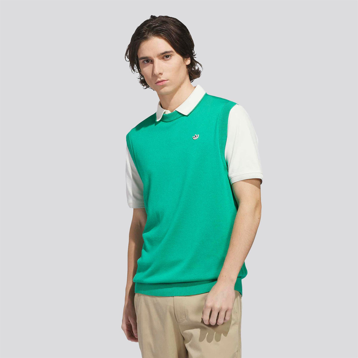 Originals Cashmere Vest Court Green